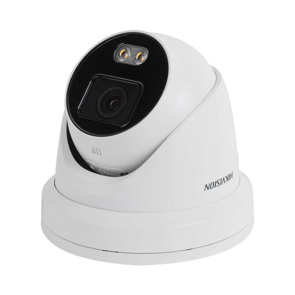 HIKVISION DS-2CD2347G2-LU - Cámara Turret IP / 4 Megapixel / Color 24/7 / Luz Blanca 30 m (98.4 ft) / WDR 130 dB / IP67 / Audio | SIERRA STORE