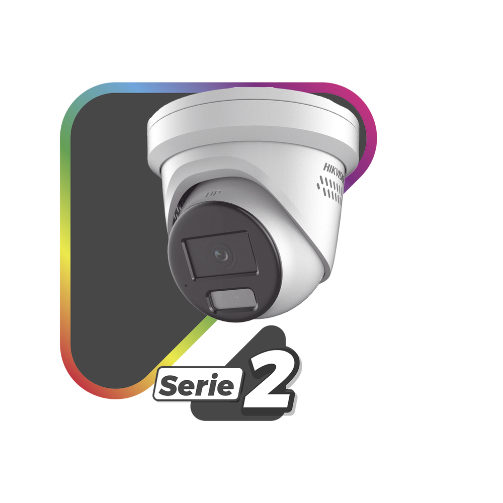 HIKVISION DS-2CD2387G2H-LISU/SL - Cámara Turret IP / 8 Megapixel / Dual Light 40 m (131.2 ft) / ColorVu F1.0 / WDR 130 dB / Audio | SIERRA STORE
