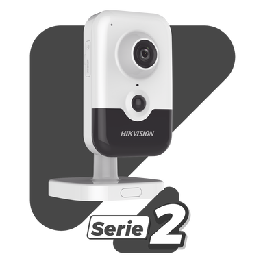 Cubo IP 4 Megapixel / Serie PRO / Lente 2.8 mm / 10 mts IR EXIR / PoE / Sensor PIR / H.265+ / Interior / Audio de Dos Vías...