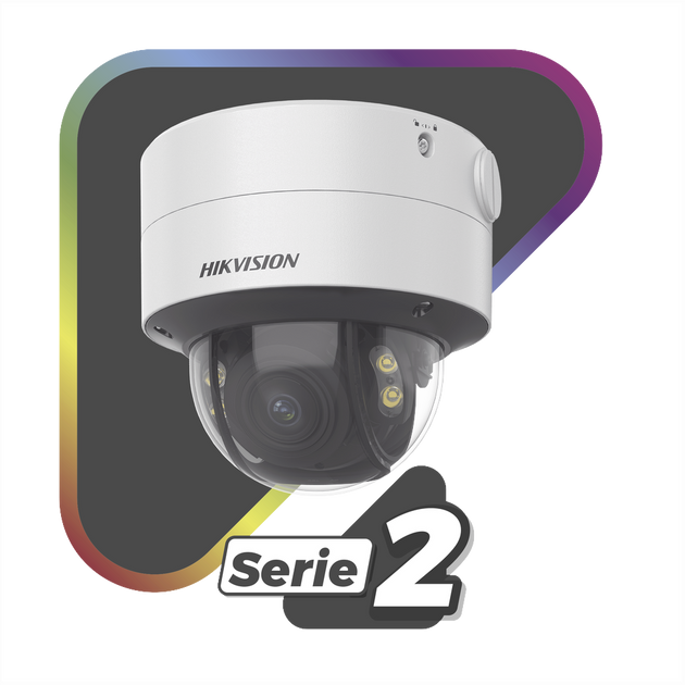 HIKVISION DS-2CD2747G2T-LZS(C) - Cámara Domo IP / 4 Megapixel / ColorVu 24/7 / Lente 2.8-12 mm / Luz Blanca 40 m (131.2 ft) / WDR 130 | SIERRA STORE