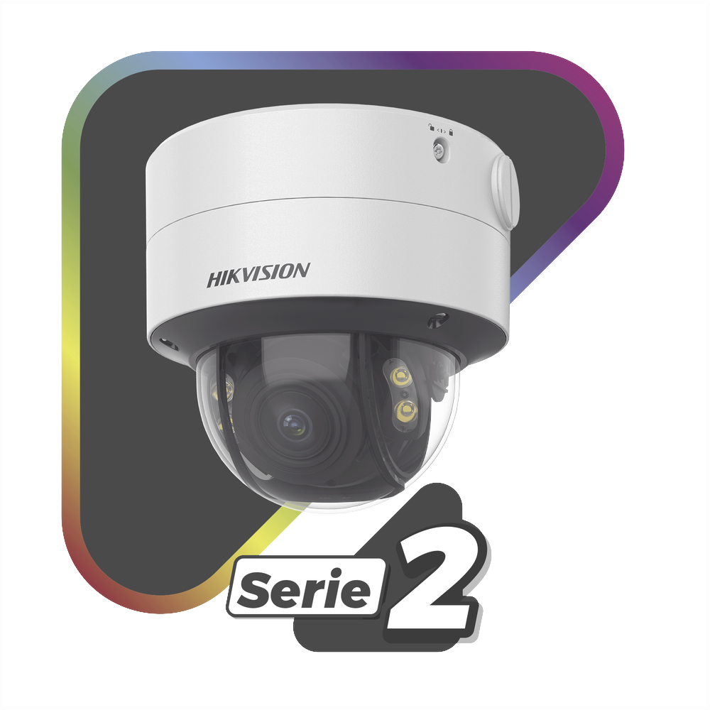 HIKVISION DS-2CD2747G2T-LZS(C) - Cámara Domo IP / 4 Megapixel / ColorVu 24/7 / Lente 2.8-12 mm / Luz Blanca 40 m (131.2 ft) / WDR 130 | SIERRA STORE