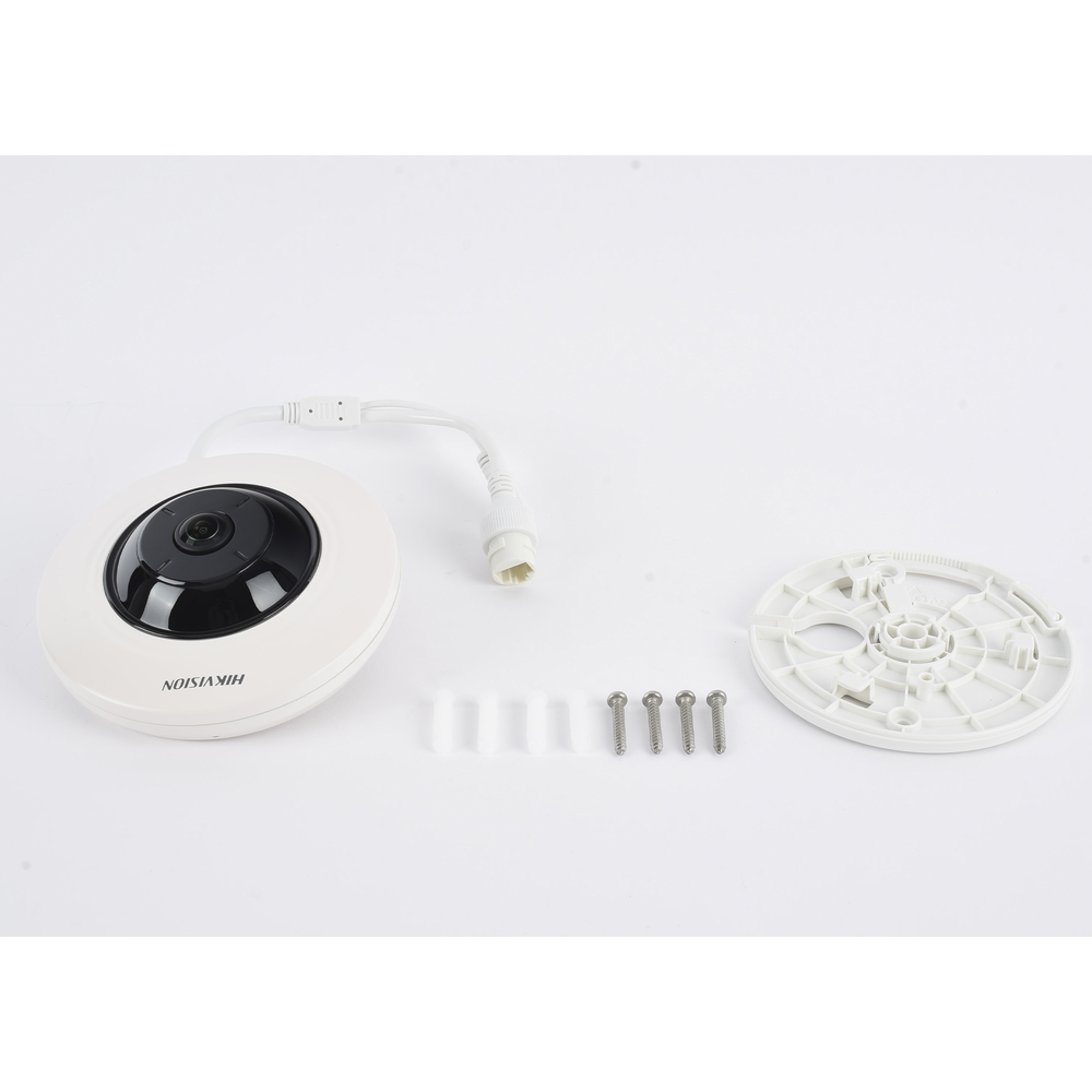HIKVISION DS-2CD2935FWD-I - Mini Fisheye IP 3 Megapixel / Serie PRO + / Panorámica 180° - 360° / 8 mts IR / Uso en Interior / PoE / | SIERRA STORE