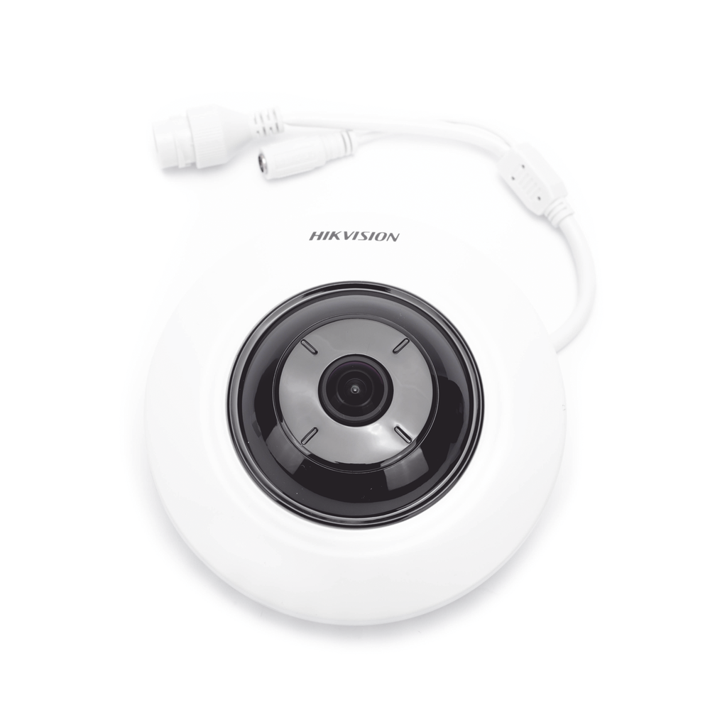 HIKVISION DS-2CD2935FWD-I - Mini Fisheye IP 3 Megapixel / Serie PRO + / Panorámica 180° - 360° / 8 mts IR / Uso en Interior / PoE / | SIERRA STORE