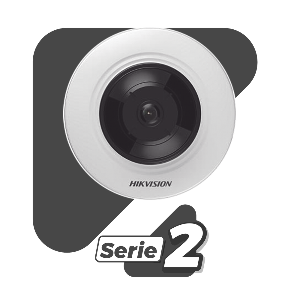 HIKVISION DS-2CD2935FWD-I - Mini Fisheye IP 3 Megapixel / Serie PRO + / Panorámica 180° - 360° / 8 mts IR / Uso en Interior / PoE / | SIERRA STORE