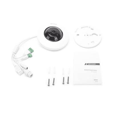 Mini Fisheye IP 5 Megapixel / Panorámica 180° - 360° / Microfono Integrado / 8 mts IR / Uso en Interior / PoE / Múltiples ...