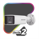 [FlexVu] [PROTECCIÓN ACTIVA] Bala IP Panorámica 4 Megapixel / 2 Lentes 2.8 mm (180°) / Imagen a Color 24/7 (ColorVu) / PoE...