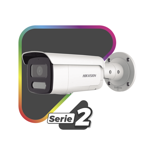 HIKVISION DS-2CD2T87G2H-LISU/SL - Cámara Bala IP / 8 Megapixel / Dual Light 60 m (196.9 ft) / ColorVu / WDR 130 dB / Audio | SIERRA STORE