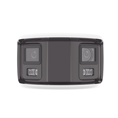 [FlexVu] [PROTECCIÓN ACTIVA] Bala IP Panorámica 8 Megapixel (4K) / 2 Lentes 4 mm (180°) / Imagen a Color 24/7 (ColorVu) / ...
