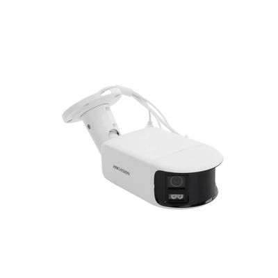 [FlexVu] [PROTECCIÓN ACTIVA] Bala IP Panorámica 8 Megapixel (4K) / 2 Lentes 4 mm (180°) / Imagen a Color 24/7 (ColorVu) / ...