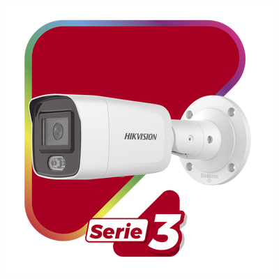 Bala IP 4 Megapixel / Imagen a Color 24/7 (ColorVu) / Lente 2.8 mm / Luz Blanca 40 mts / Exterior IP67 / WDR 130 dB / Audi...