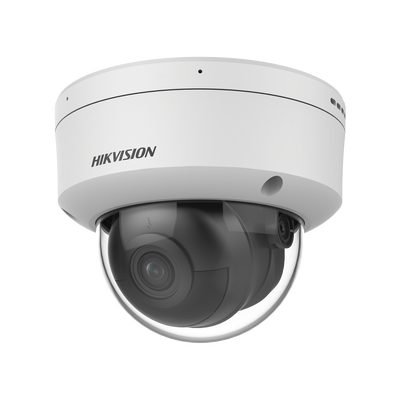 Domo IP 6 Megapixel / Lente 2.8 mm / 40 mts IR / Exterior IP67 / IK10 / Microfono Integrado / DARKFIGHTER / Audio y Alarma...