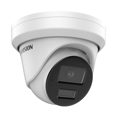 Turret IP 4 Megapixel / Lente 2.8 mm / 40 mts IR / Exterior IP67 / DARKFIGHTER / Audio y Alarma I/O / PoE / ONVIF / Micro ...