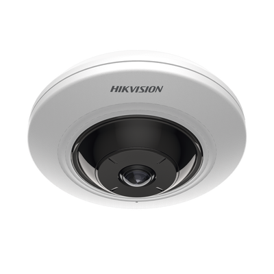 Mini Fisheye IP 5 Megapixel / Panorámica 180° - 360° / 8 mts IR / Interior / PoE / HEOP / ACUSENSE / Detección Facial / Mi...
