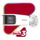 [ PROTECCIÓN ACTIVA ] Bala IP Panorámica 8 Megapixel / 180° / Lente 4 mm / Imagen a Color 24/7 / PoE / WDR 130° / IP67 / A...