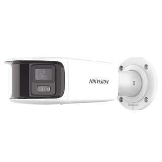 [ PROTECCIÓN ACTIVA ] Bala IP Panorámica 8 Megapixel / 180° / Lente 4 mm / Imagen a Color 24/7 / PoE / WDR 130° / IP67 / A...