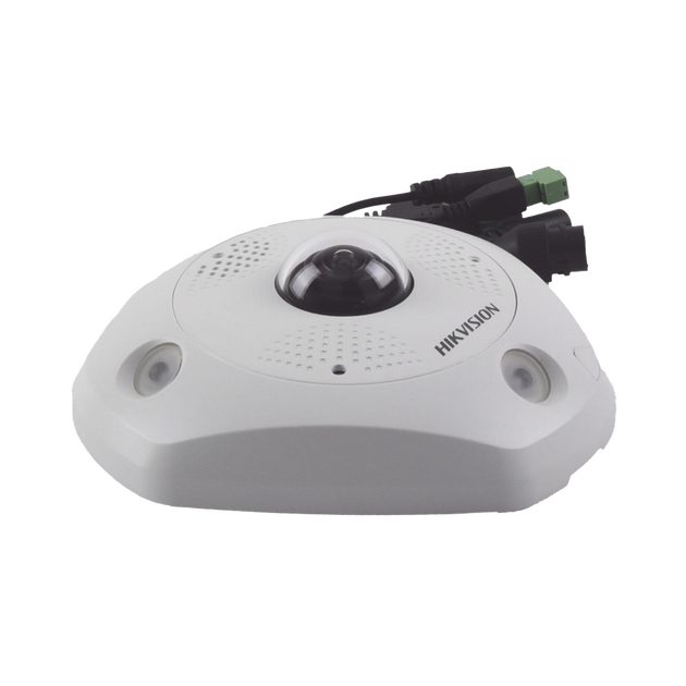 HIKVISION DS-2CD63C5G0E-IVS(B) - Fisheye IP 12 Megapixel / 180° - 360° / DEWARPING / Exterior IP67 / IK10 / 15 mts IR / Entrada y | SIERRA STORE