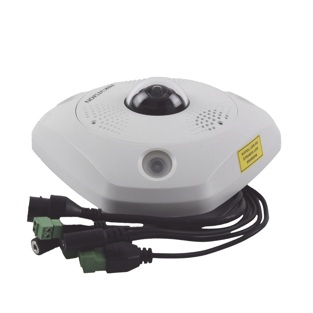 HIKVISION DS-2CD63C5G0E-IVS(B) - Fisheye IP 12 Megapixel / 180° - 360° / DEWARPING / Exterior IP67 / IK10 / 15 mts IR / Entrada y | SIERRA STORE