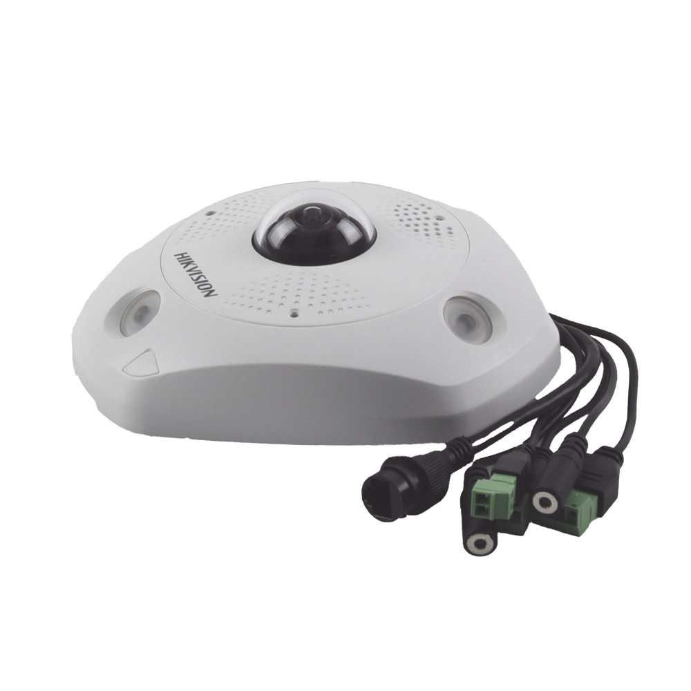 HIKVISION DS-2CD63C5G0E-IVS(B) - Fisheye IP 12 Megapixel / 180° - 360° / DEWARPING / Exterior IP67 / IK10 / 15 mts IR / Entrada y | SIERRA STORE