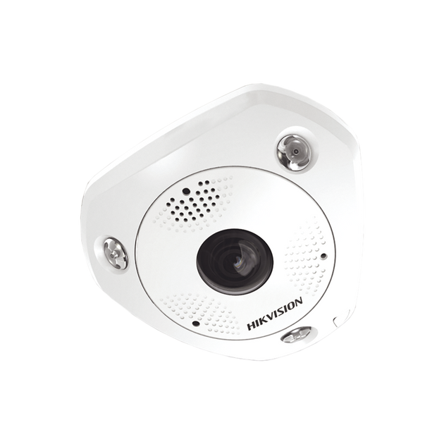 HIKVISION DS-2CD63C5G0E-IVS(B) - Fisheye IP 12 Megapixel / 180° - 360° / DEWARPING / Exterior IP67 / IK10 / 15 mts IR / Entrada y | SIERRA STORE
