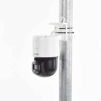 Domo PT IP 4 Megapixel / Lente 4 mm  / Luz Blanca 30 mts / dWDR  / PoE / IP66 / Micrófono y Bocina Interconstruido / Micro...