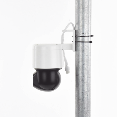 Domo PT IP 4 Megapixel / Lente 4 mm  / Luz Blanca 30 mts / dWDR  / PoE / IP66 / Micrófono y Bocina Interconstruido / Micro...