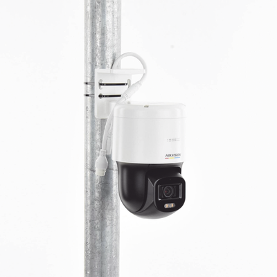 Domo PT IP 4 Megapixel / Lente 4 mm  / Luz Blanca 30 mts / dWDR  / PoE / IP66 / Micrófono y Bocina Interconstruido / Micro...