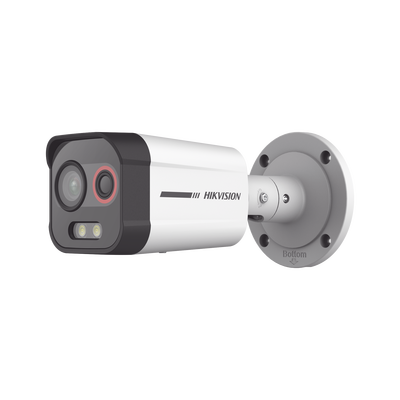 Cámara Bala IP Térmica y Óptica Biespectral / Análisis de Video (VCA) para Protección Perimetral / Clasifica Vehículo/Huma...