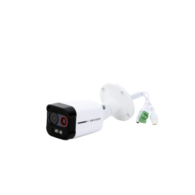 Cámara Bala IP Térmica y Óptica Biespectral / Análisis de Video (VCA) para Protección Perimetral / Clasifica Vehículo/Huma...