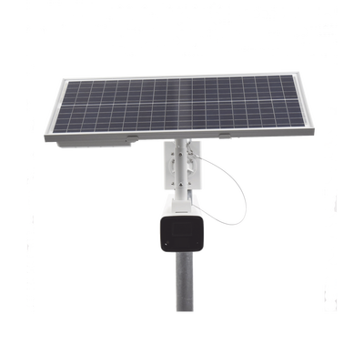 Kit Solar IP All in One / Cámara Bala ColorVu 4 Megapixel / Lente 4 mm / Panel Solar / Batería de Respaldo de Litio 23.2Ah...