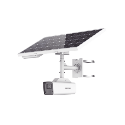 Kit Solar IP All in One / Cámara Bala ColorVu 4 Megapixel / Lente 4 mm / Panel Solar / Batería de Respaldo de Litio 23.2Ah...