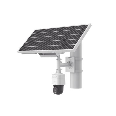 Kit Solar IP All in One / Cámara PT ColorVu 4 Megapixel / Lente 4 mm / Panel Solar / Batería de Respaldo de Litio 23.2Ah (...