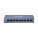 HIKVISION DS-3E0109P-E/M(B) - Switch PoE+ / No Administrable / 8 Puertos 10/100 Mbps PoE+ / 1 Puerto 100 Mbps Uplink / PoE hasta 250 | SIERRA STORE