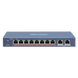 HIKVISION DS-3E0310HP-E - Switch PoE+ / No Administrable / 7 Puertos 10/100 Mbps 802.3 af/at (30 W) / 1 Puerto 10/100 Mbps Hi-PoE (90 | SIERRA STORE