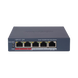 Switch PoE+ / Monitoreable / 4 Puertos 10/100 Mbps PoE+ / 1 Puerto 10/100 Mbps Uplink / Configuración Nube Hik-PartnerPro / M