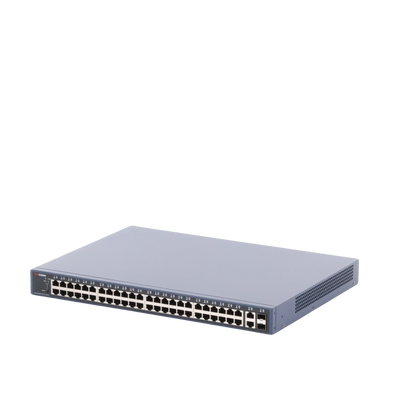 Switch PoE+ / Administrable / 48 Puertos 1000 Mbps PoE+ / 2 Puertos 1000 Mbps Uplink / 2 Puertos SFP / 470 Watts HIKVISION...
