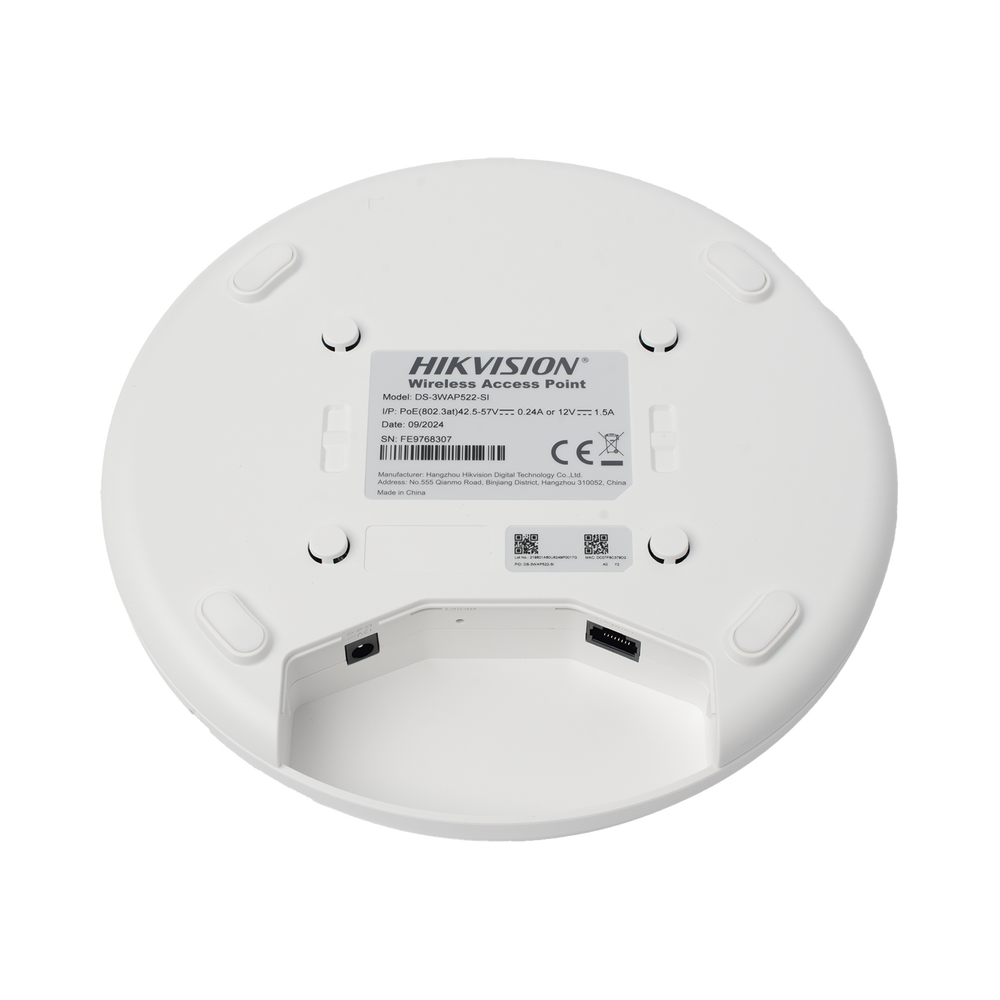 HIKVISION DS-3WAP522-SI - Punto de Acceso Wi-Fi 5 / 1200 Mbps / PoE / Interior / 256 Usuarios / 20 dBm / Roaming / Montaje Techo o | SIERRA STORE