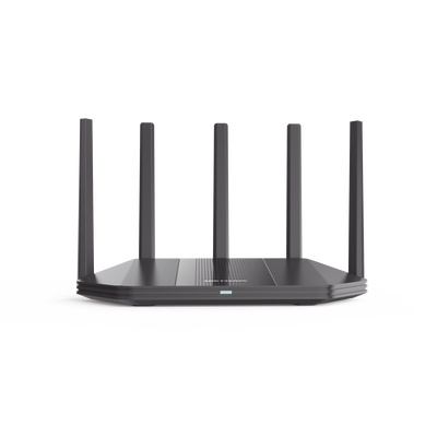 Router Inalámbrico / Wifi 6 / Hasta 3000 Mbps / MESH / Doble Banda AC (2.4 GHz y 5 GHz) / 4 Puertos 1000 Mbps /  5 Antenas...
