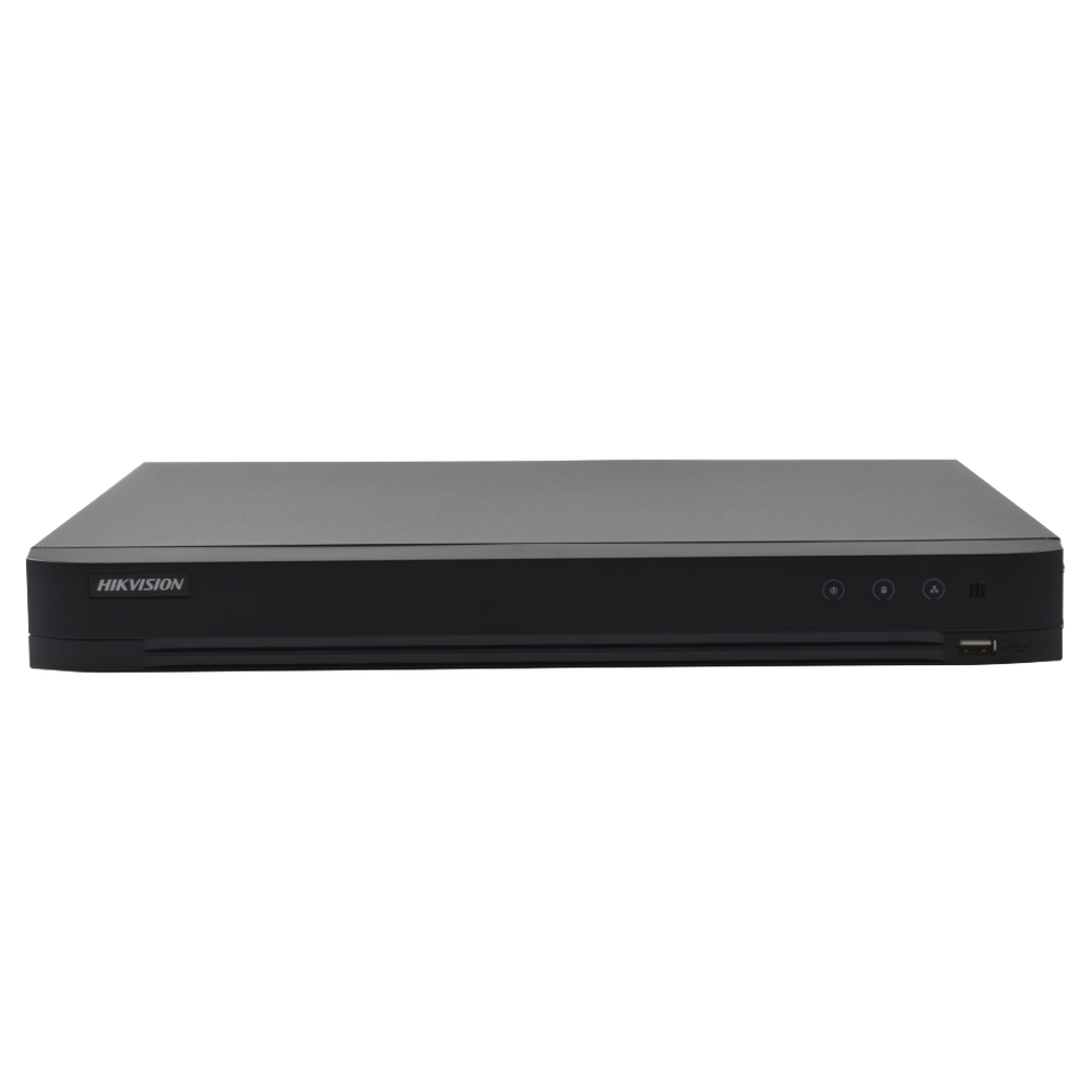 HIKVISION DS-7216HQHI-K1/A - DVR 4 Megapixel / 16 Canales TURBOHD + 8 Canales IP / 1 Bahías de Disco Duro / 16 Canales de Audio / | SIERRA STORE