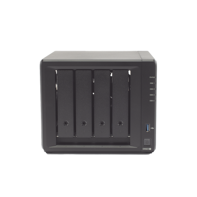 Servidor NAS de 4 Bahías (Expandible a 9 Bahías) / Hasta 162 TB / Servicio Nube Gratis (P2P) / Administración Remota y Res...