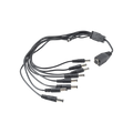 HIKVISION DS-9WAYC - Cable de alimentación multivía / 9 vías / 8 cámaras TurboHD / 12 VCC / 500 mA por canal / Conector plug 3.5 mm | SIERRA STORE