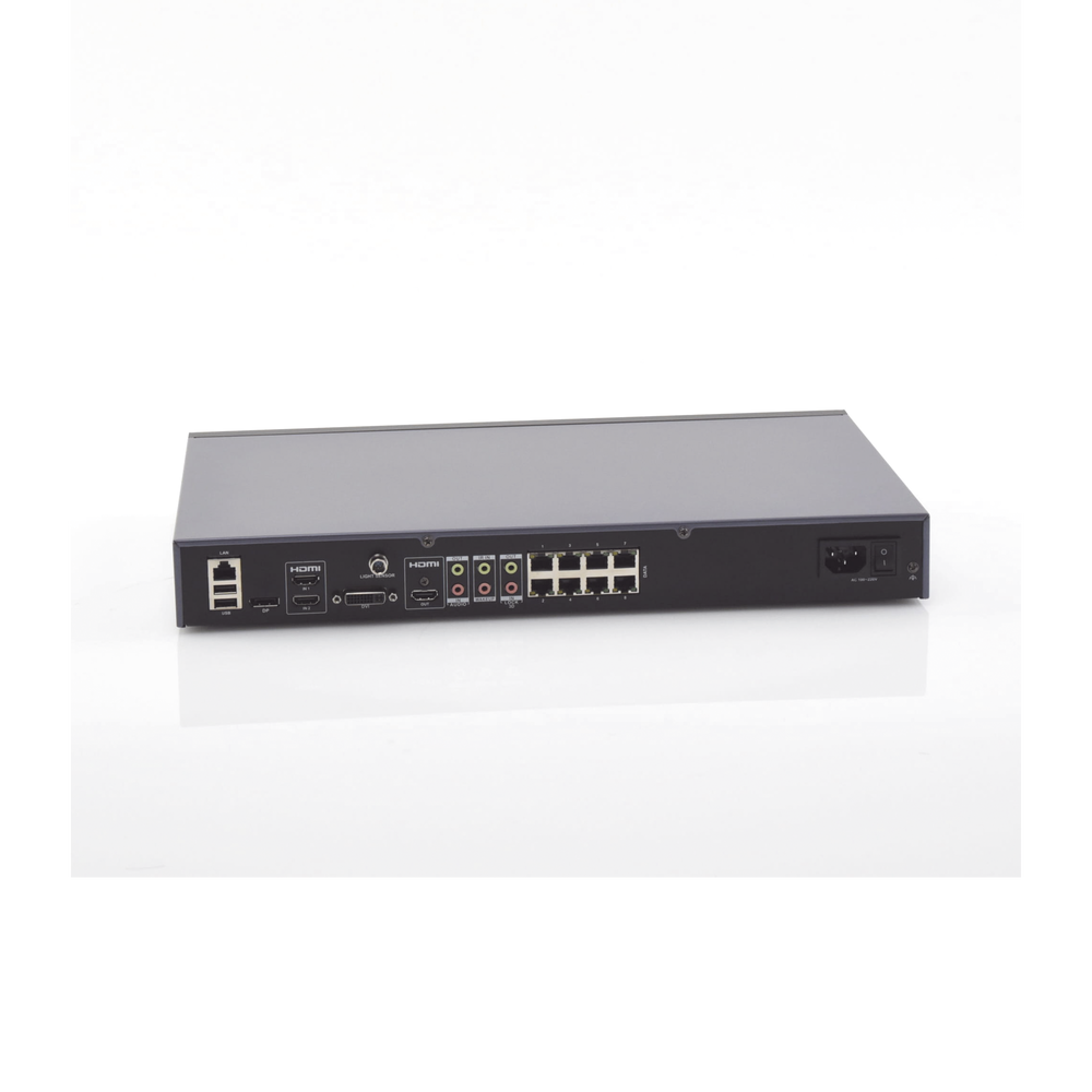 HIKVISION DS-D42C08-H - Controlador para Videowall / 4K (3840 x 1080 / 12,598 x 3,543 pies) / 8 Salidas Ethernet / Cascada hasta 12 | SIERRA STORE