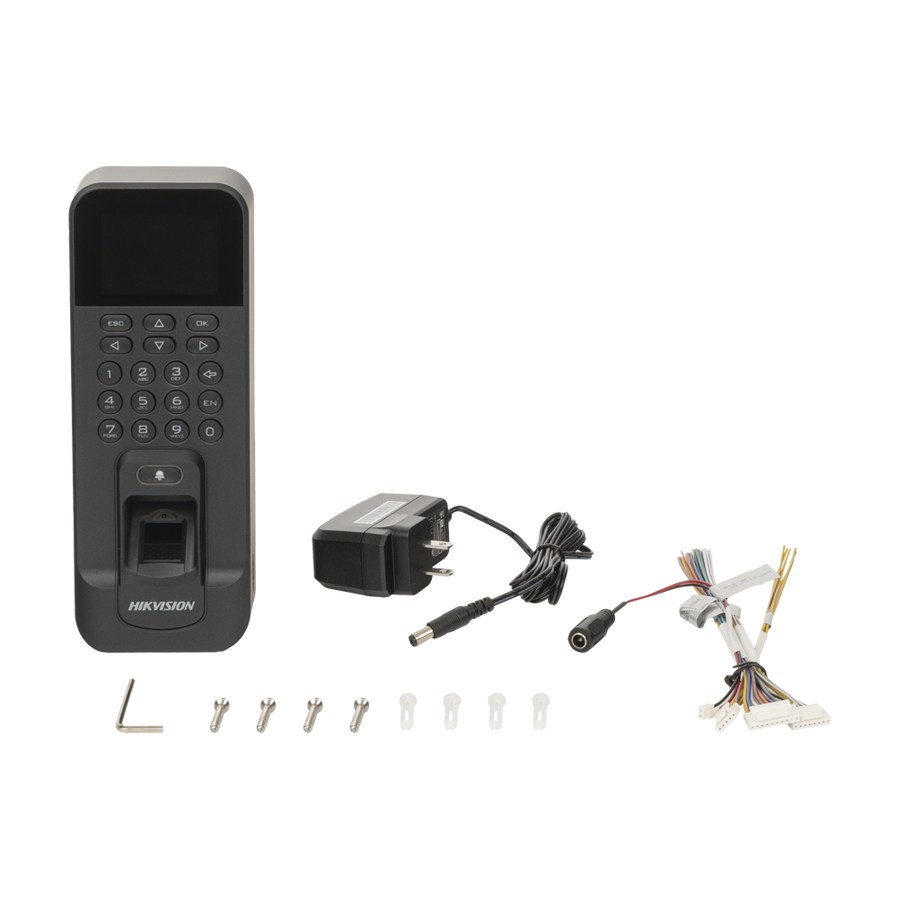 HIKVISION DS-K1T804B-EF - Biométrico WiFi de Acceso y Asistencia Compatible con APP Hik-Connect (P2P) / Lectura de Huella y Tarjetas | SIERRA STORE
