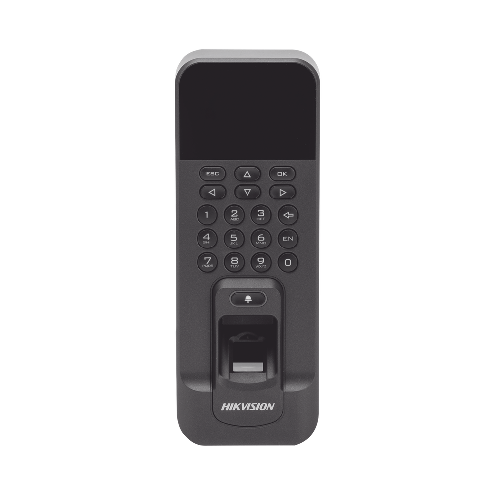 HIKVISION DS-K1T804B-EF - Biométrico WiFi de Acceso y Asistencia Compatible con APP Hik-Connect (P2P) / Lectura de Huella y Tarjetas | SIERRA STORE