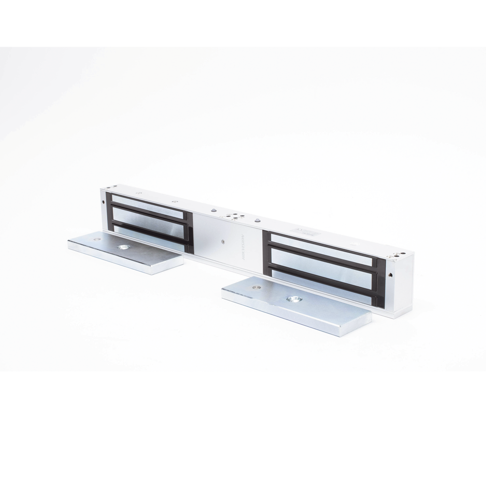 HIKVISION DS-K4H450D - Chapa Magnética / Doble Puerta / 1200 lbs (500 kg) x 2 / LED Estado / Anti-Residual / 12/24 VCC | SIERRA STORE