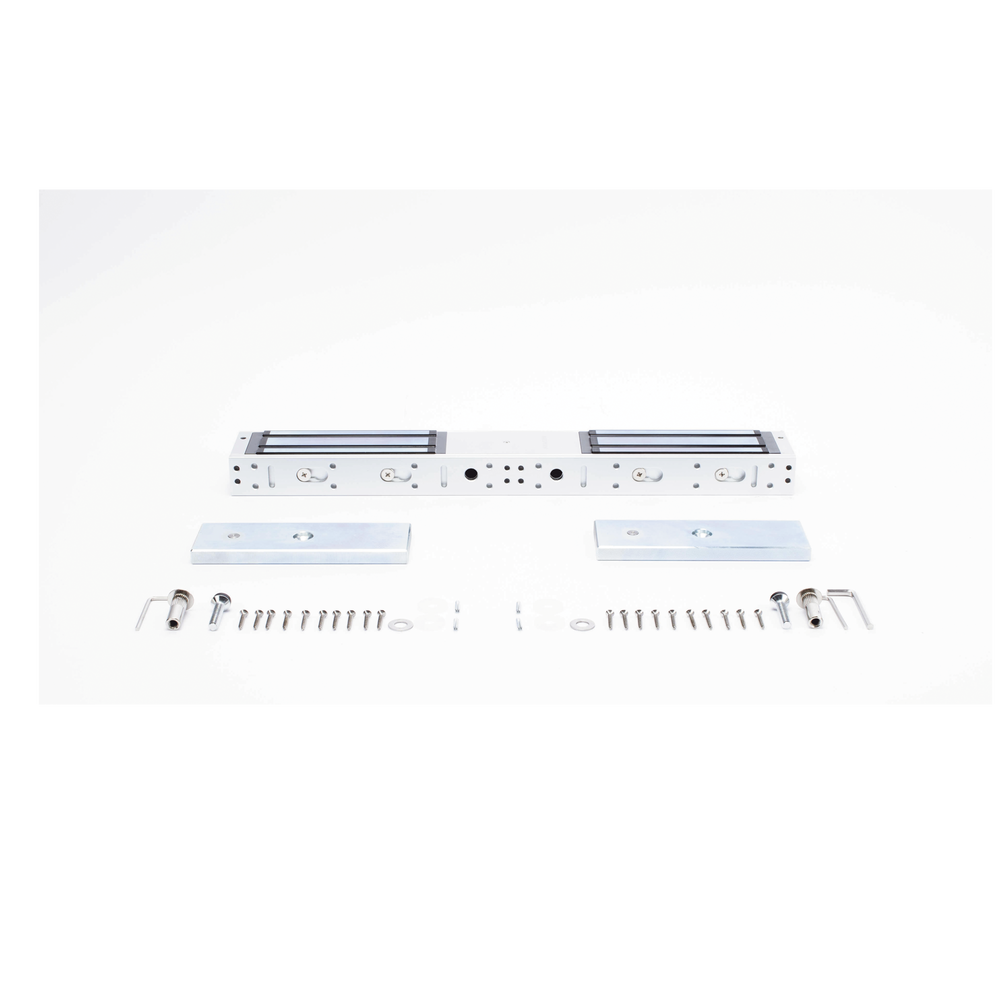 HIKVISION DS-K4H450D - Chapa Magnética / Doble Puerta / 1200 lbs (500 kg) x 2 / LED Estado / Anti-Residual / 12/24 VCC | SIERRA STORE