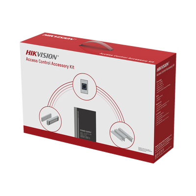 Kit de Accesorios para Ctrl de Acceso / Fuente 12 Vcd 2 A, Botón de Salida y Chapa Magnética 600 Lbs / Para instalación de...