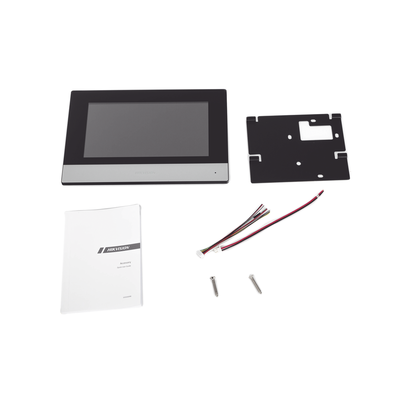 Monitor Hibrido IP WiFi Touch Screen 7" para DS-KIS303P / Vídeo en Vivo / PoE Estándar / Apertura Remota / Llamada Entre M...