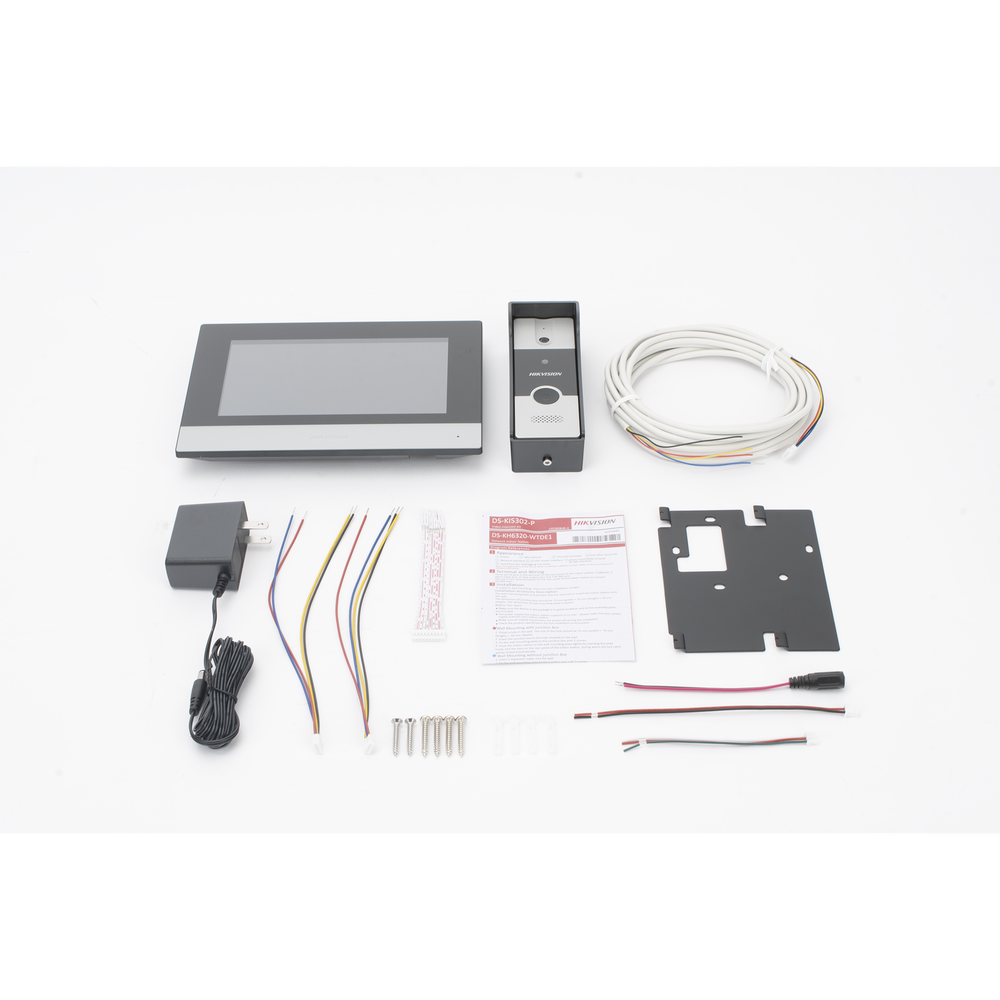 HIKVISION DS-KIS302-P - Kit de Videoportero Híbrido de Plastico / IP a 4 Hilos con Función de Llamada a App Hik-Connect / Monitor se | SIERRA STORE