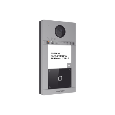 Videoportero IP 2 Megapixel / Llamada y Apertura Remota desde App Hik-Connect / PoE / Exterior IP65 + Antivandalico IK08 /...