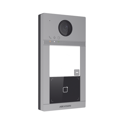 Videoportero IP 2 Megapixel / Llamada y Apertura Remota desde App Hik-Connect / PoE / Exterior IP65 + Antivandalico IK08 /...